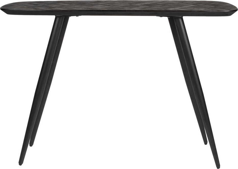 Elegant Askegrå Konsolbord med Jernben - Studio White