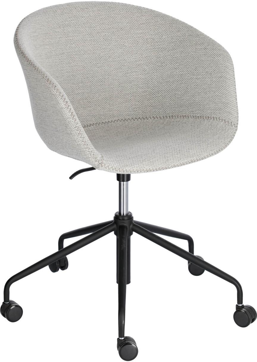 Designer Kontorstol Kave Home Yvette – Grå/Sort Elegance
