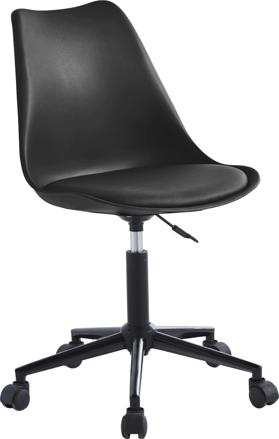 Ergonomisk Kontorstol i Sort Kunstlæder - Nordlys Furniture