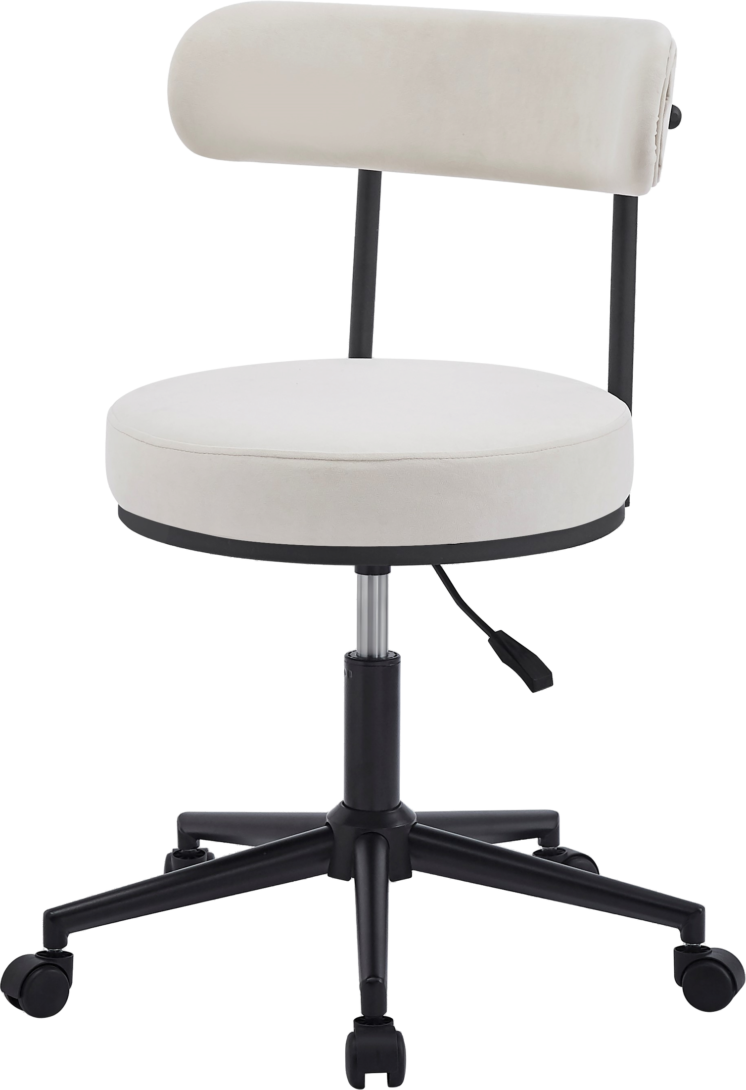 Ergonomisk Beige Kontorstol Offlars i Velvetstof