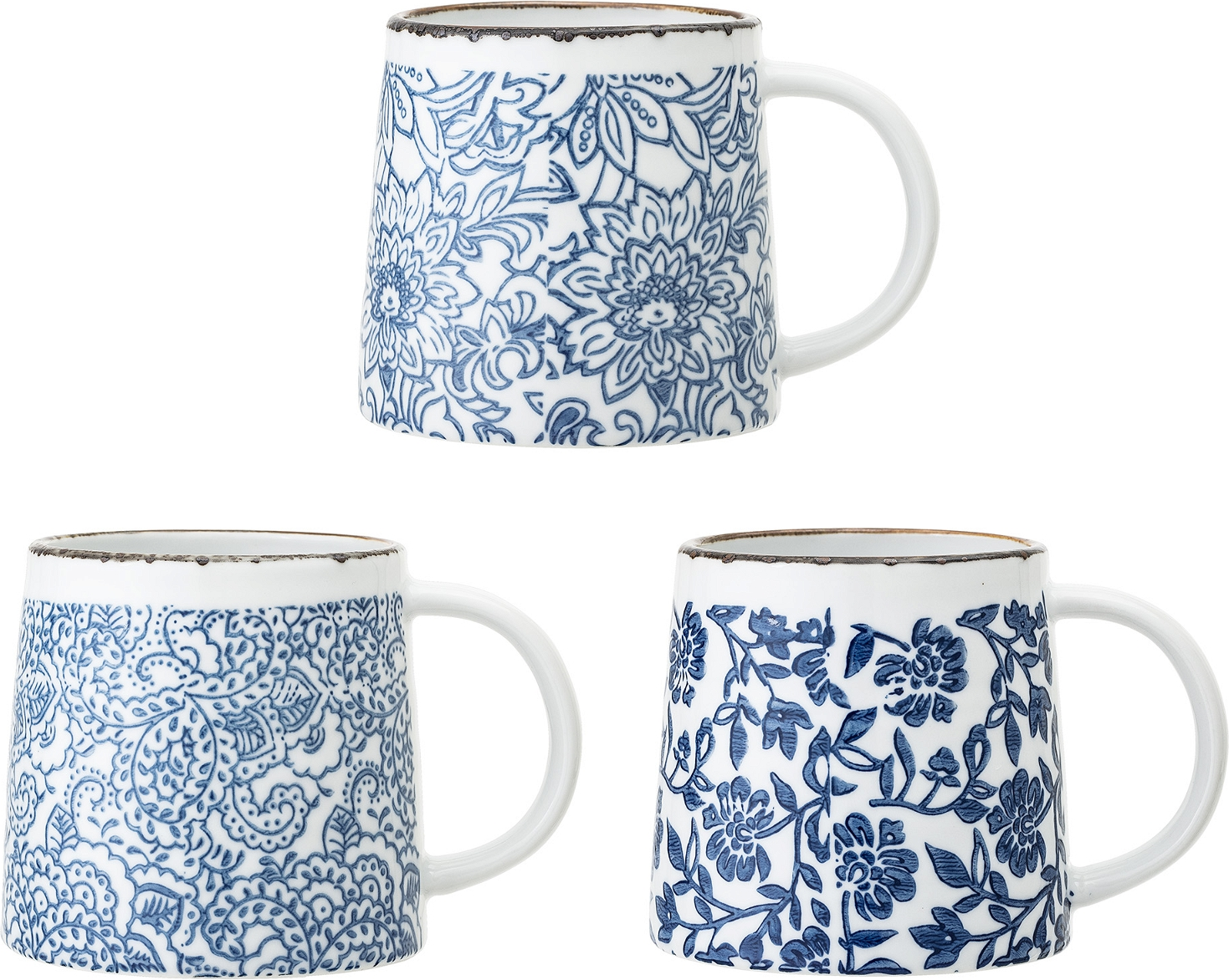 Håndmalet Bloomingville Molly Krus - 400 ml Stentøj