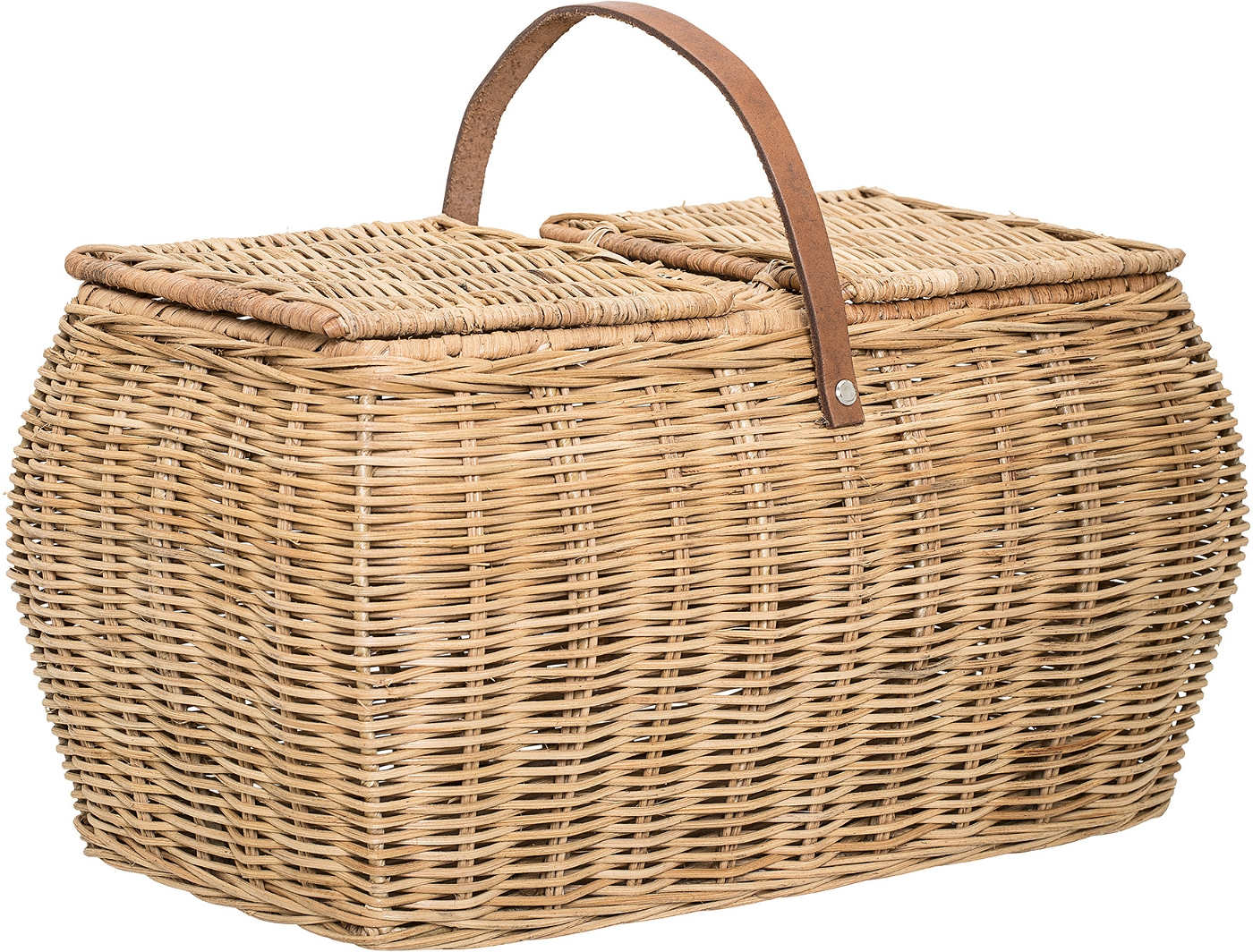 Kurv Opbevaringskurv Rattan Bloomingville Nordic Natur 44x26x26 Cm