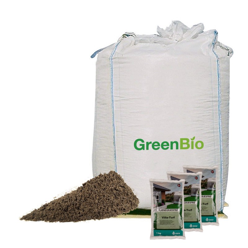 1000l Valgfri Topdressing     Kg Villa Turf Græsfrø
