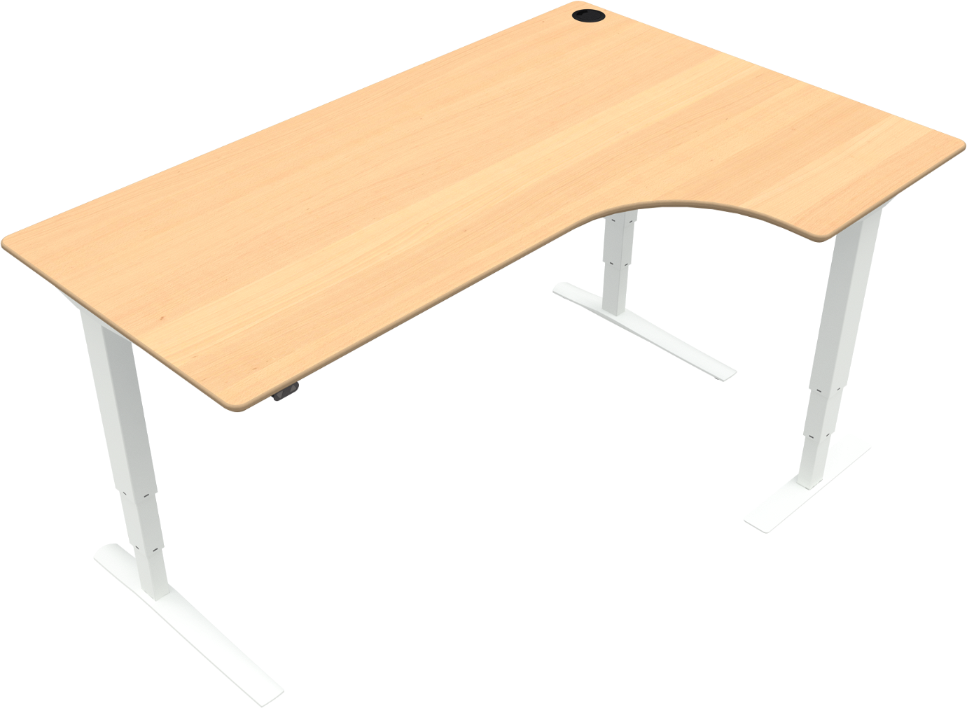 L-formet Hæve-sænkebord fra Zennord – Ergonomisk Design