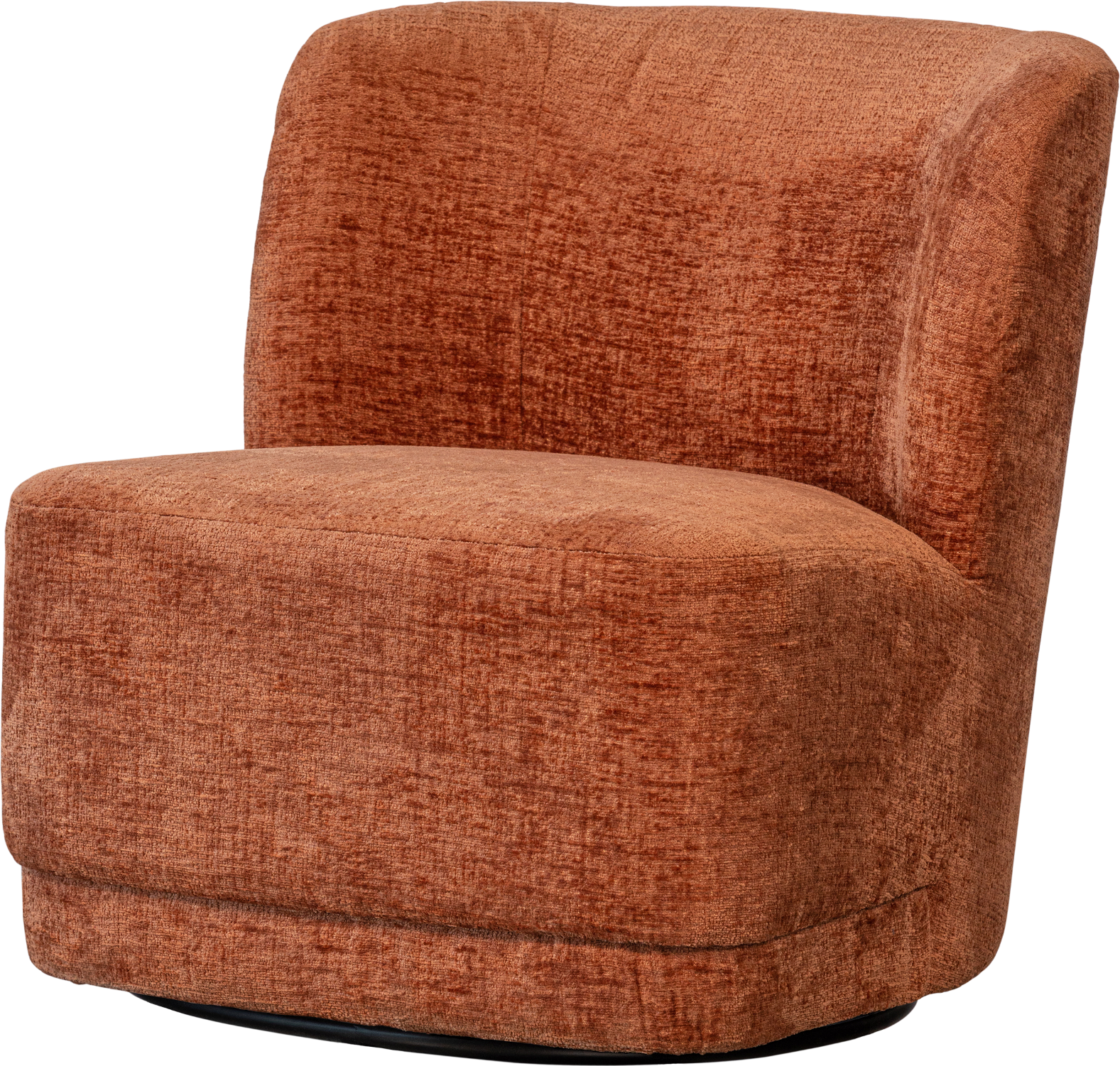 Lænestol Woood Atty Lyserød Polyester Velour Med Drejefunktion H75xb65xl74 Cm