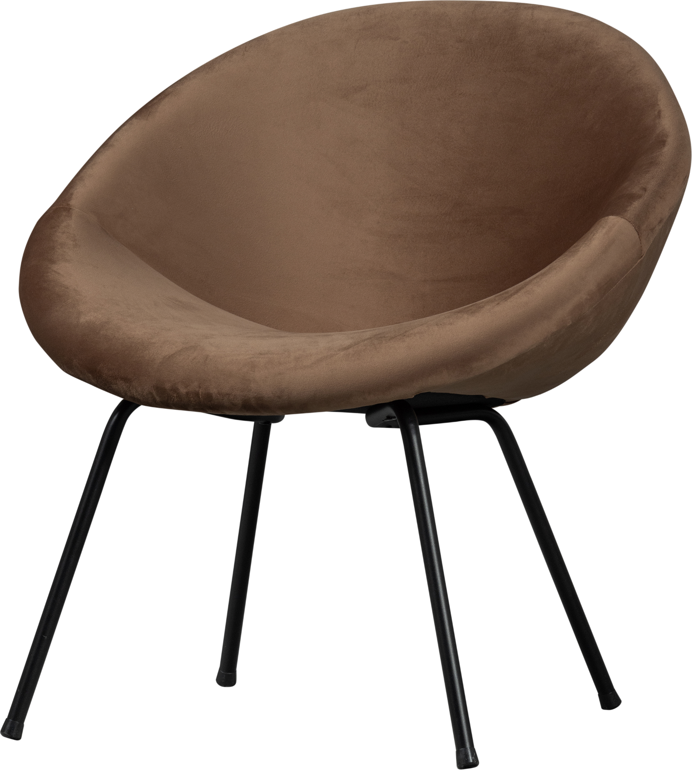Elegant toffee farvet lænestol fra Woood Collection