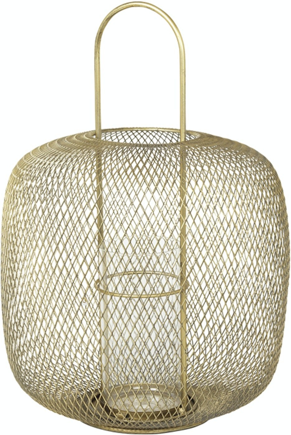 Elegant Messing- og Glaslanterne fra Broste Copenhagen