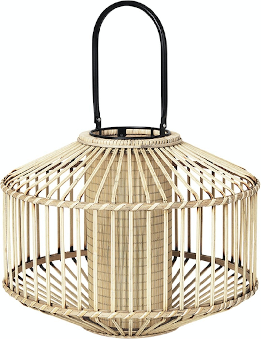Elegant Bambus- og Glaslanterne fra Broste Copenhagen