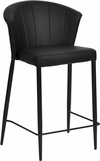 Elegant Lav Barstol i Sort PU – House Of Sander Thor
