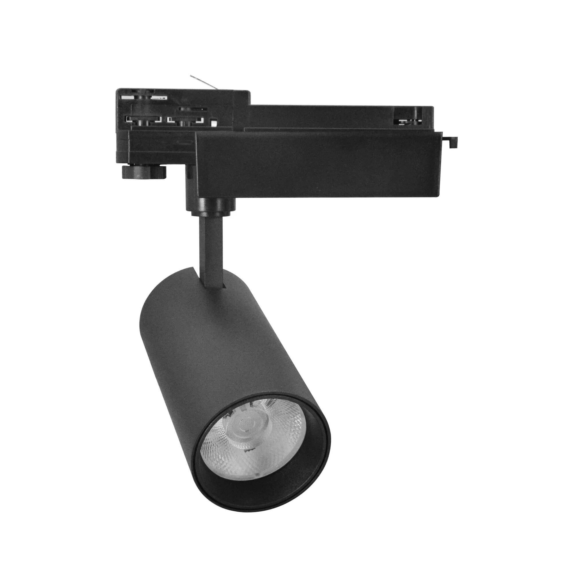 Led   Faset Skinnespot 40w 3000k Sort