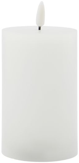 Led-bloklys House Doctor Led-serie ø7 5x12 Cm Hvid Med Timer