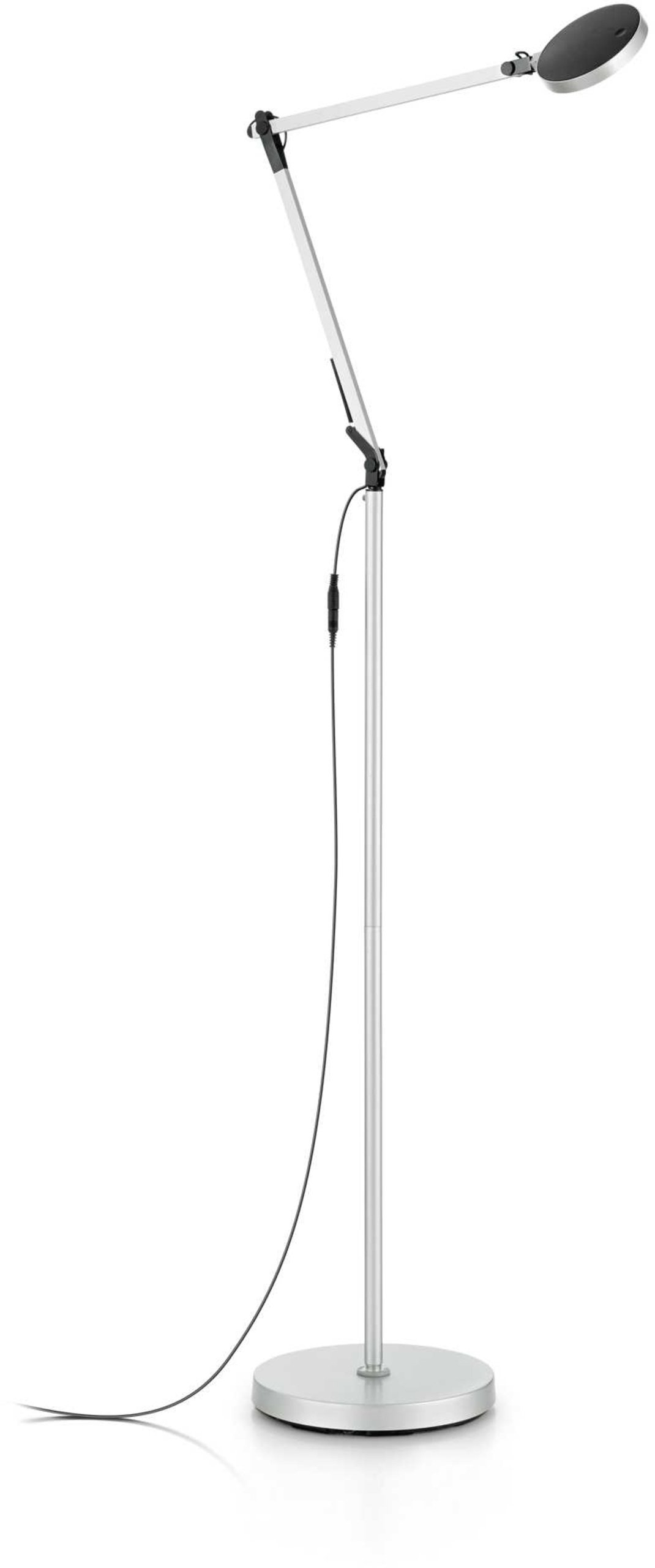 Dimbar LED-gulvlampe i Aluminium fra Ideal Lux