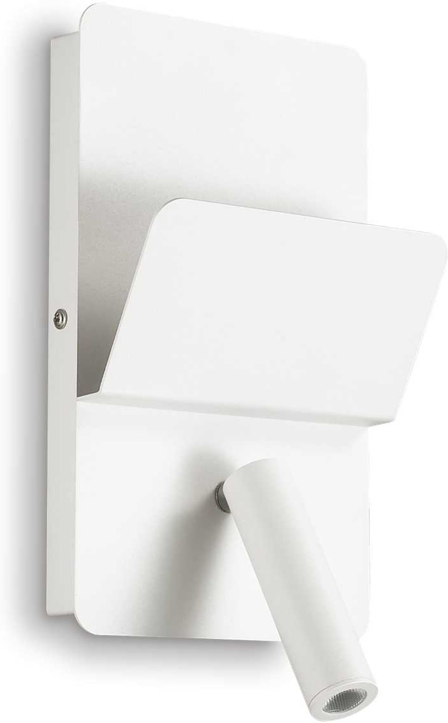 Elegant LED-væglampe med USB-opladning - Hvid design