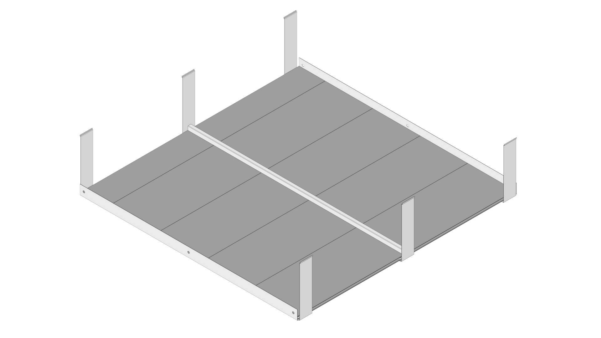 Løftet Bund Til Højbed   Pvc 50x120x120 Cm Basic