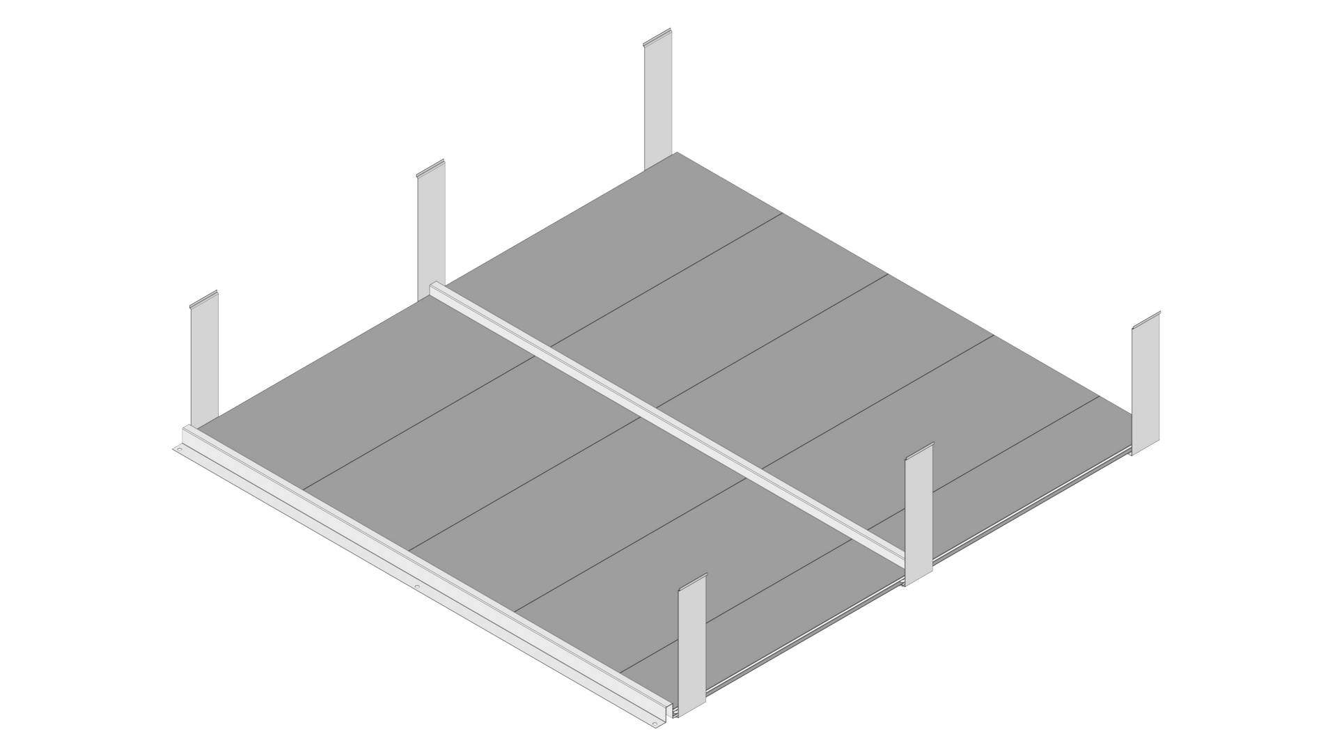 Løftet Bund Til Højbed   Pvc 50x120x120 Cm Extension
