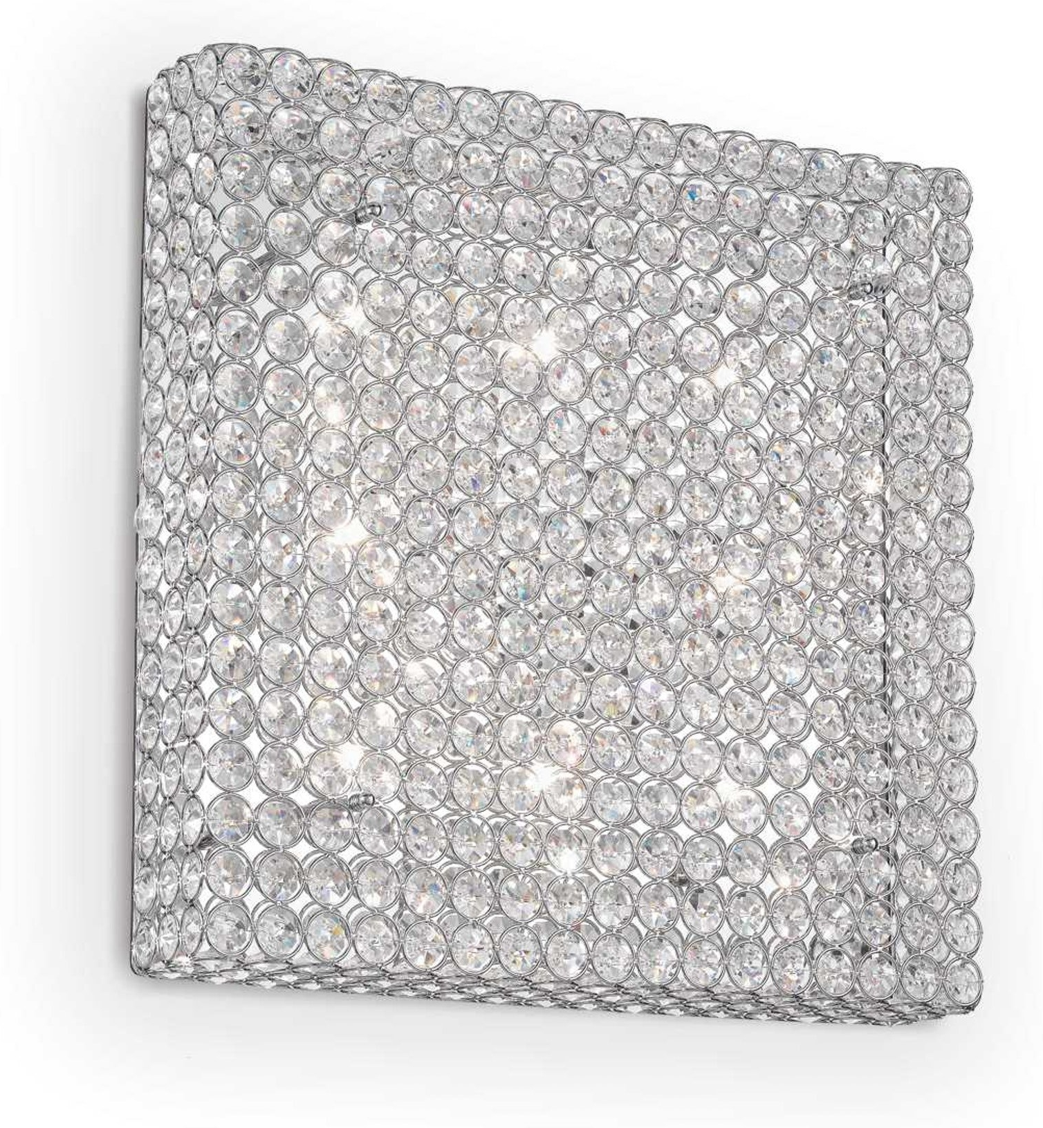 Loftlampe i Krystal og Krom - Elegant Design til Hjemmet