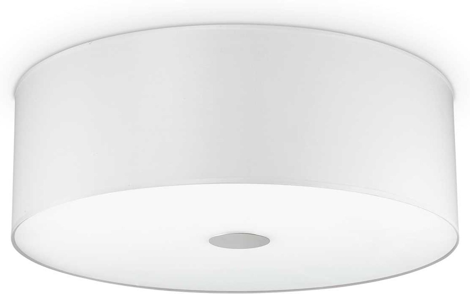 Elegant Loftlampe Woody i Hvid/Krom fra Ideal Lux