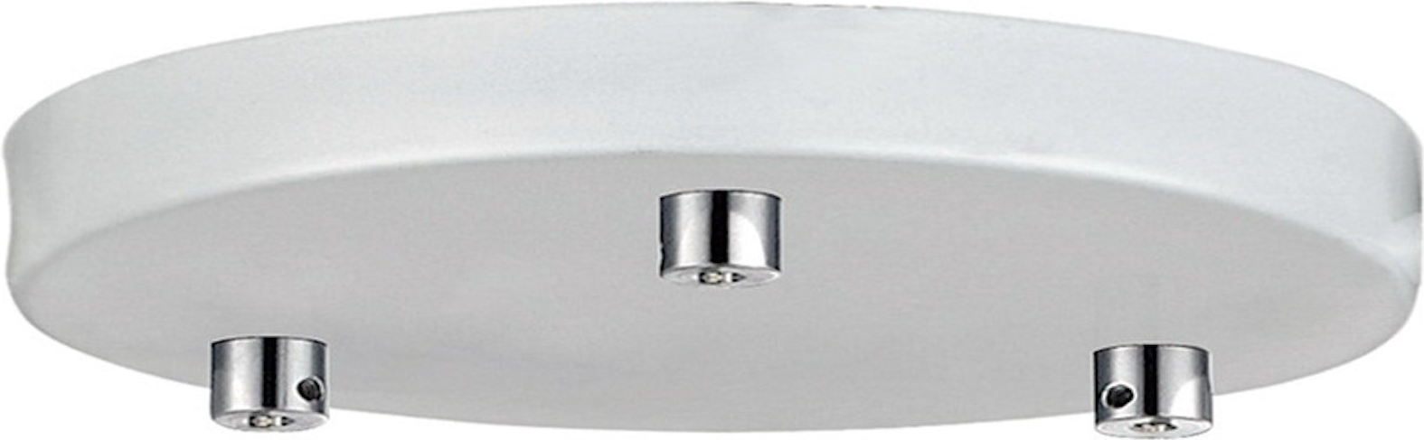 Elegant loftroset med 3 udtag fra Halo Design - Hvid Metal