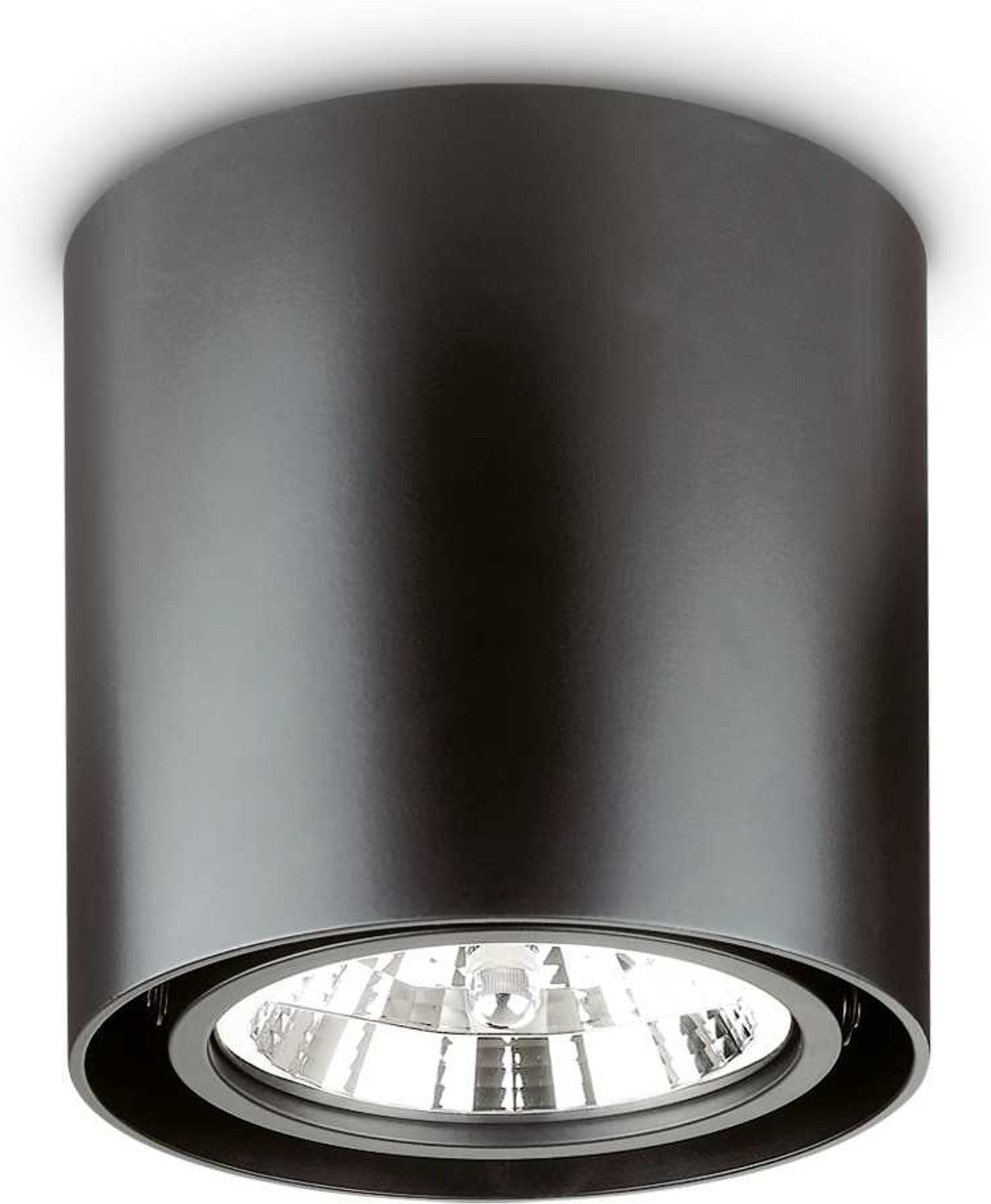 Loftslampe Ideal Lux Mood Plafondlampe ø15 Cm Sort Aluminium Med Gu10-pære 725 Lm 2700k