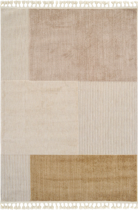 Loomery Gulvtæppe Capo 150x220 cm i Elfenben og Guld