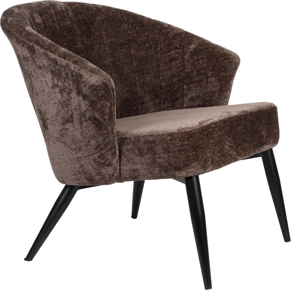 Loungestol Dutchbone Georgia Antracit Polstret   Lilla Polyester H71ã B77ã L73   Cm
