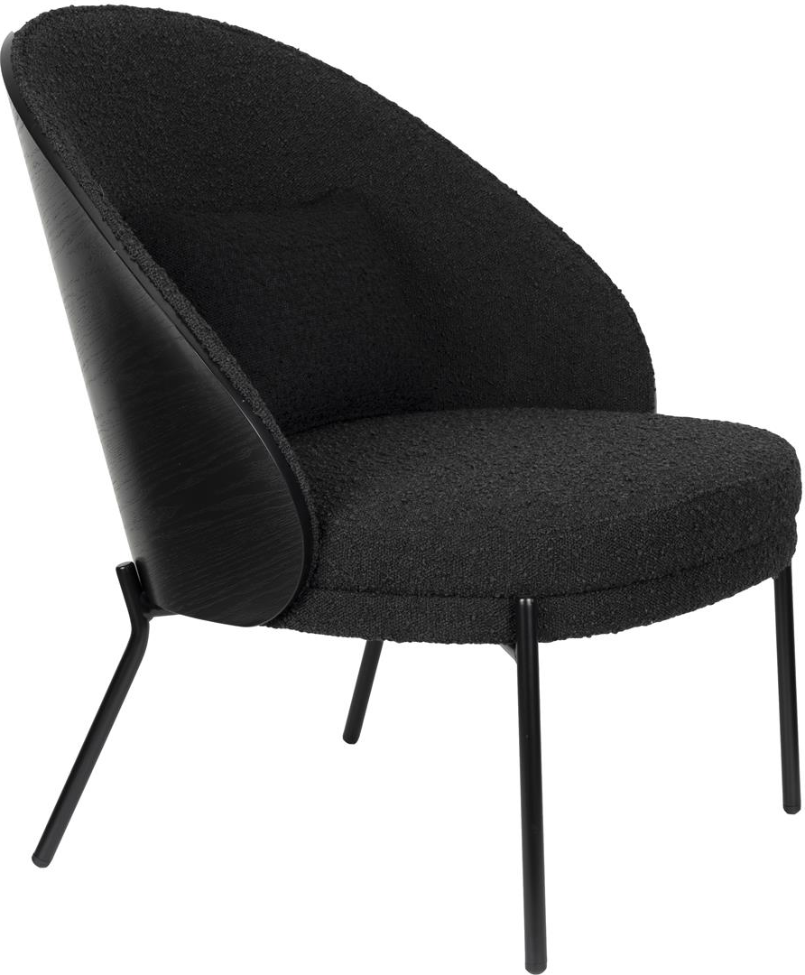 Elegant Rodin Loungestol fra Dutchbone med Antracit Polstring
