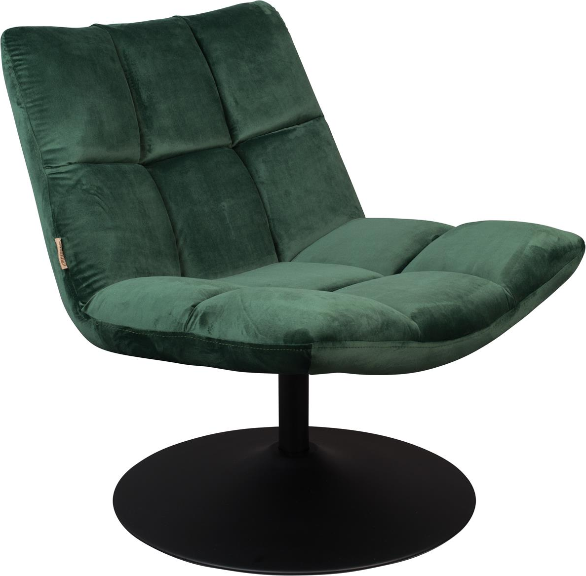 Drejelig Loungestol i Antracit fra Dutchbone - Elegant Design
