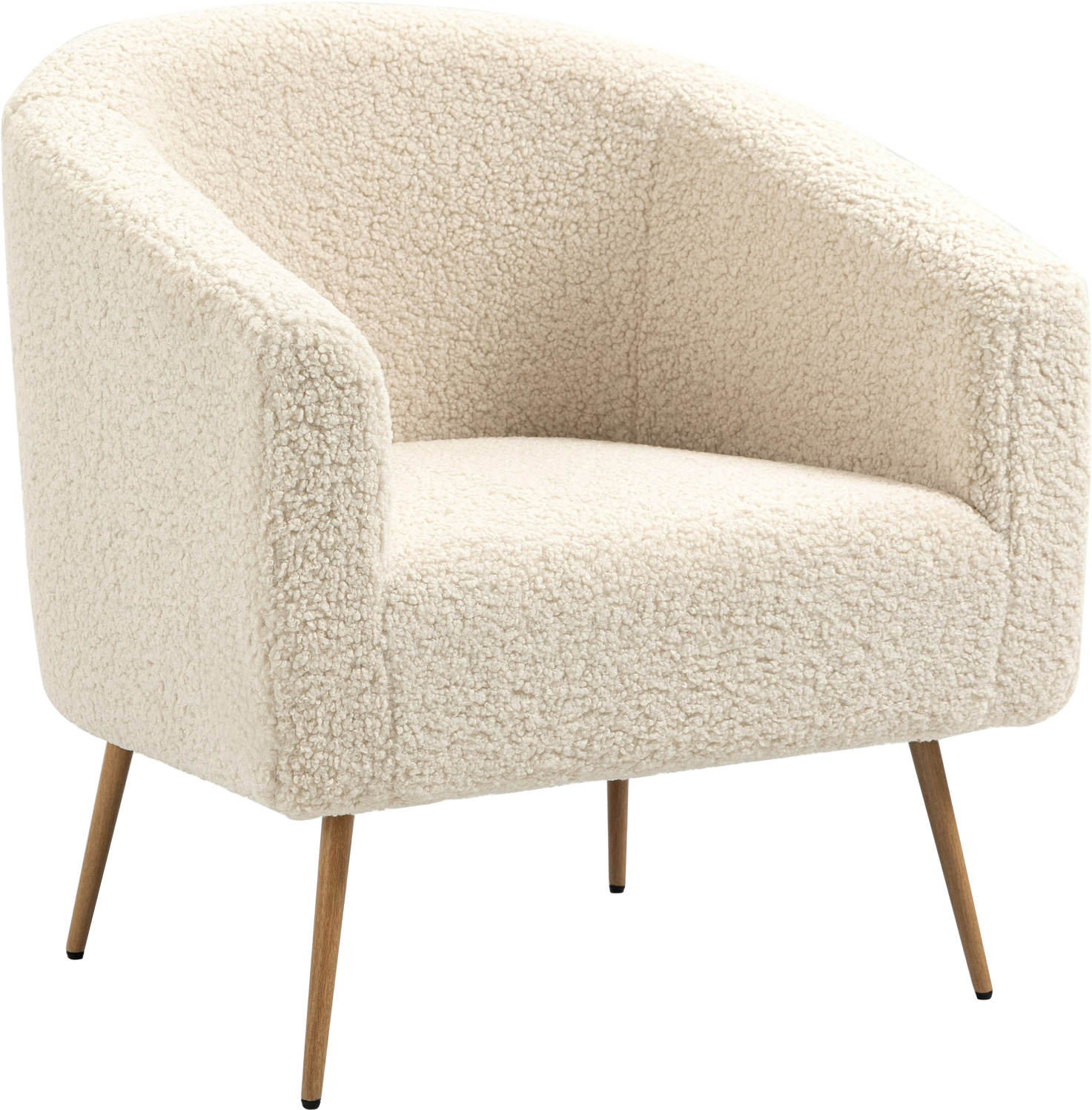 Loungestol Lænestol Nordlys Furniture Kiruna Bouclé Natur H76ã B75ã D65