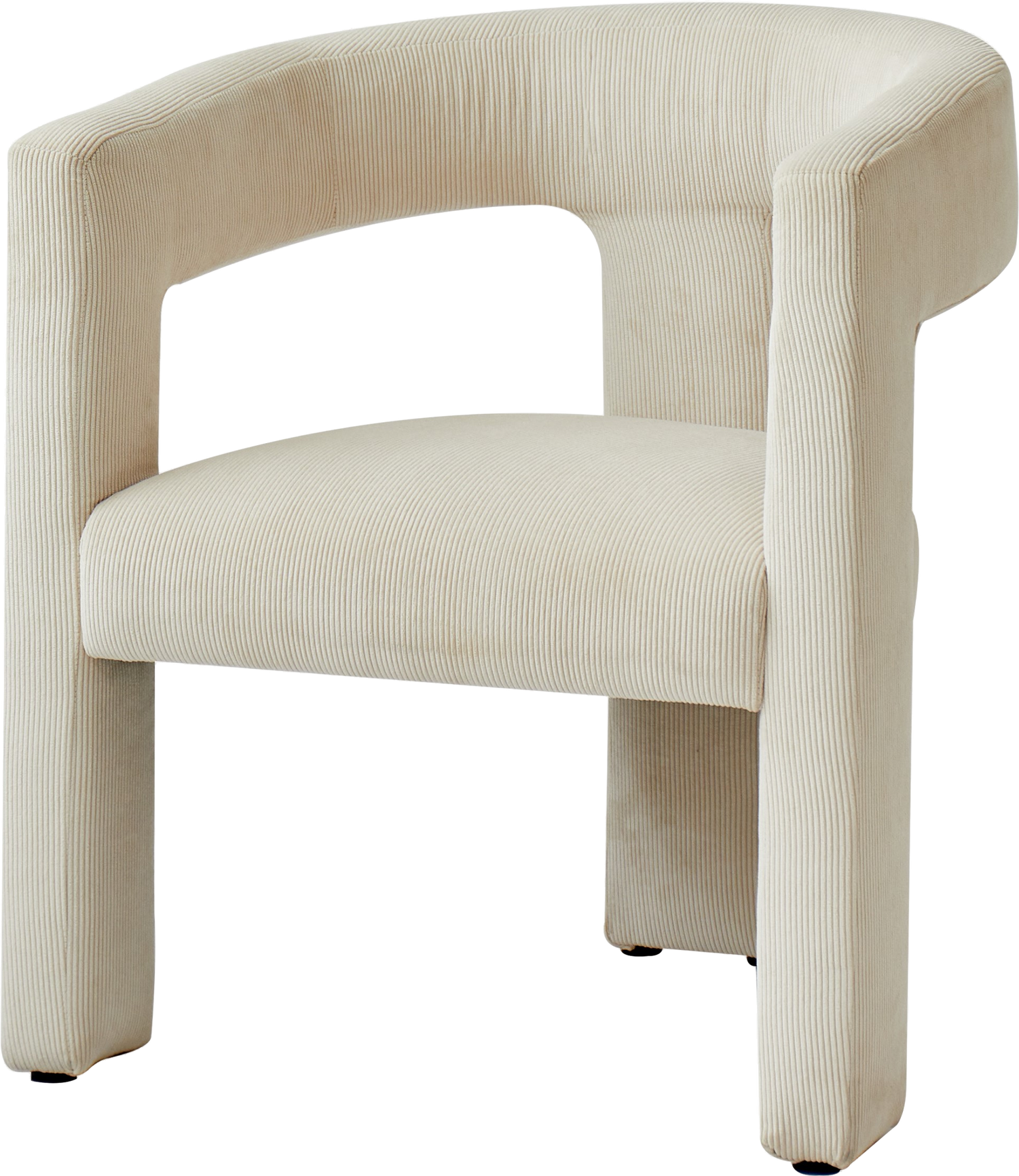 Loungestol Nordlys Furniture Arusha Fløjl Beige Kompakt Design H75ã B66ã D58 Cm