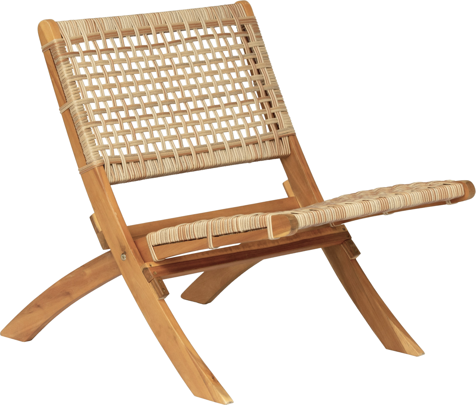 Loungestol Nordlys Furniture Janeiro Fsc-certificeret Akacietræ Natur Med Flettet Reb Tidløst Design