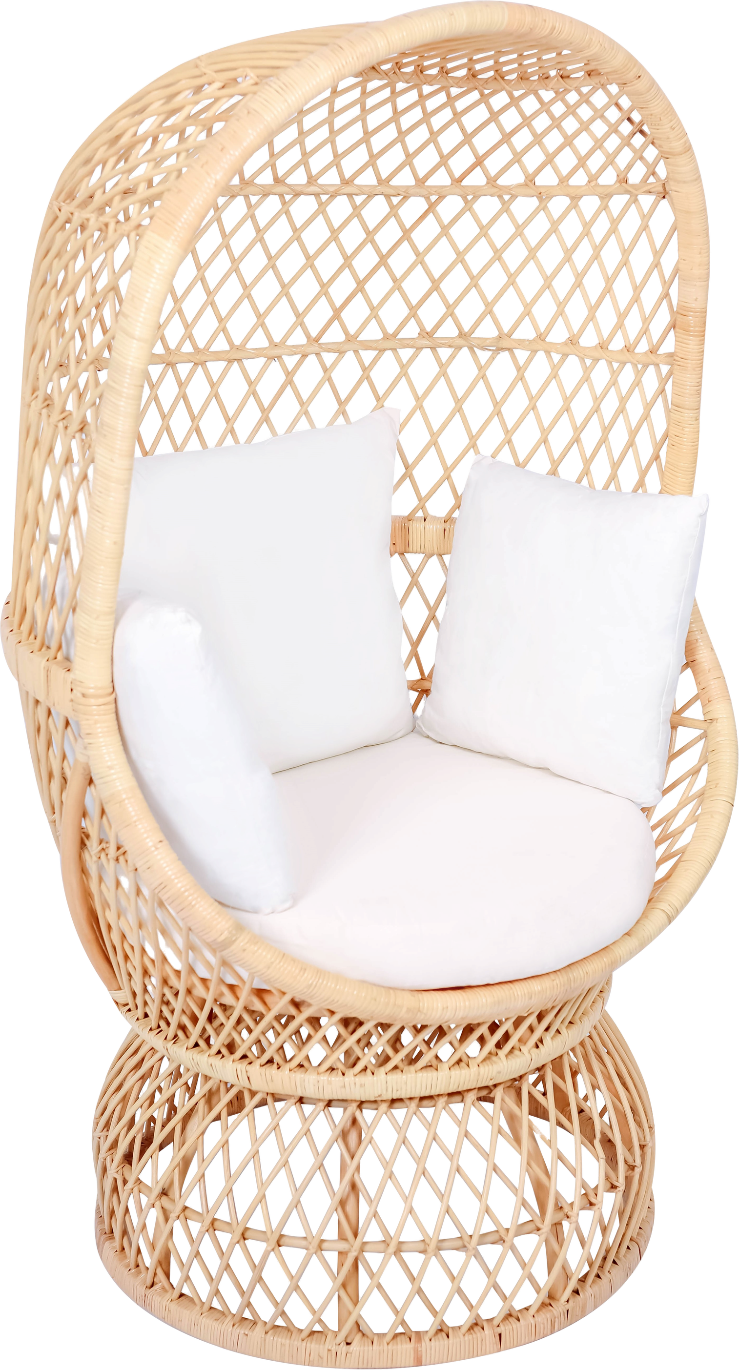 Loungestol Nordlys Furniture Manado   Fsc-certificeret Natur Rattan Med Polstret Sæde Og To Puder