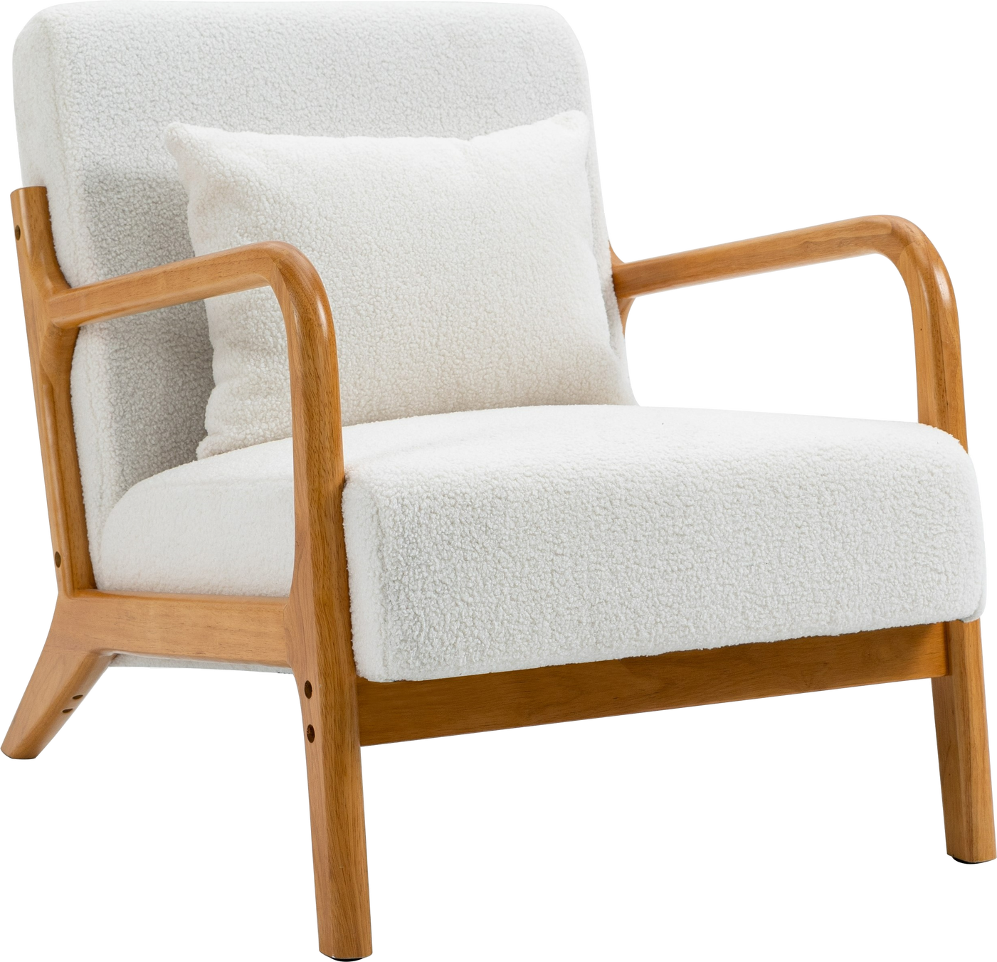 Ergonomisk Loungestol Ohama med Hvid Polstring - Stil og Komfort