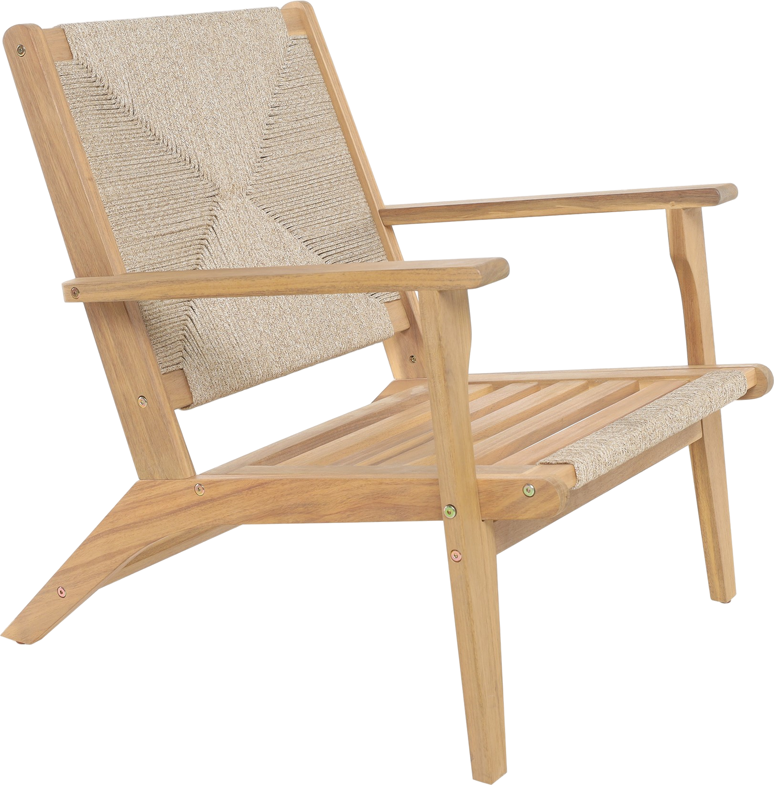 Loungestol Nordlys Furniture Valdivia Massivt Akacietræ Flettet Rope Natur H73ã B64ã D74 Cm