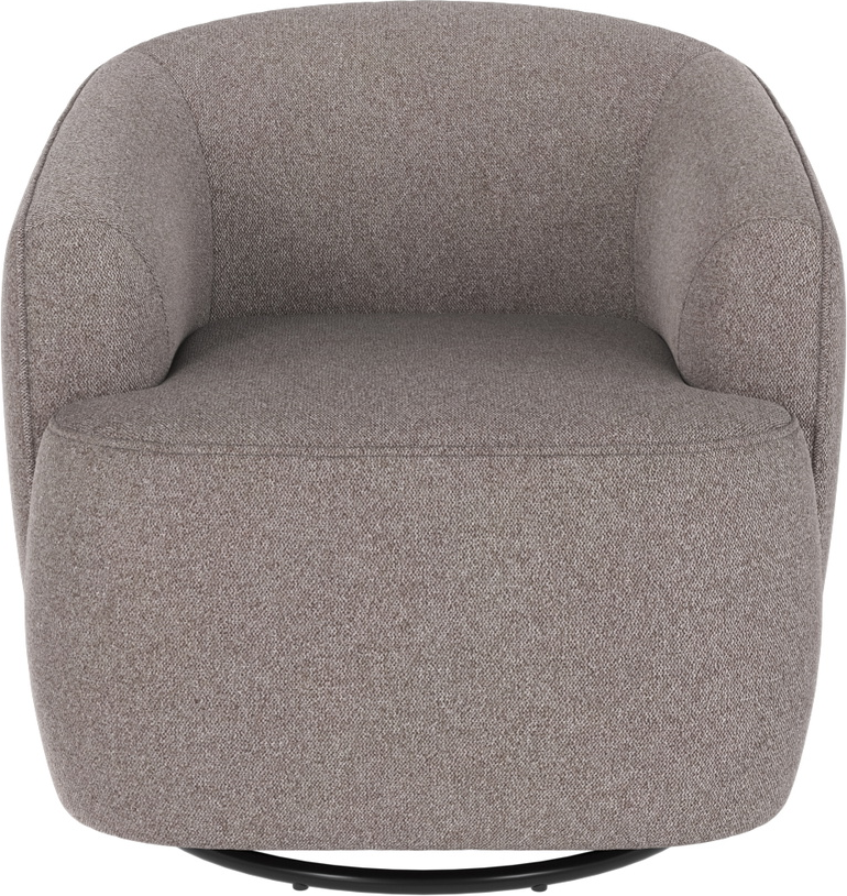 Loungestol Rowico Dermot Gråbeige Drejelig Med Vippefunktion Polyester Metal