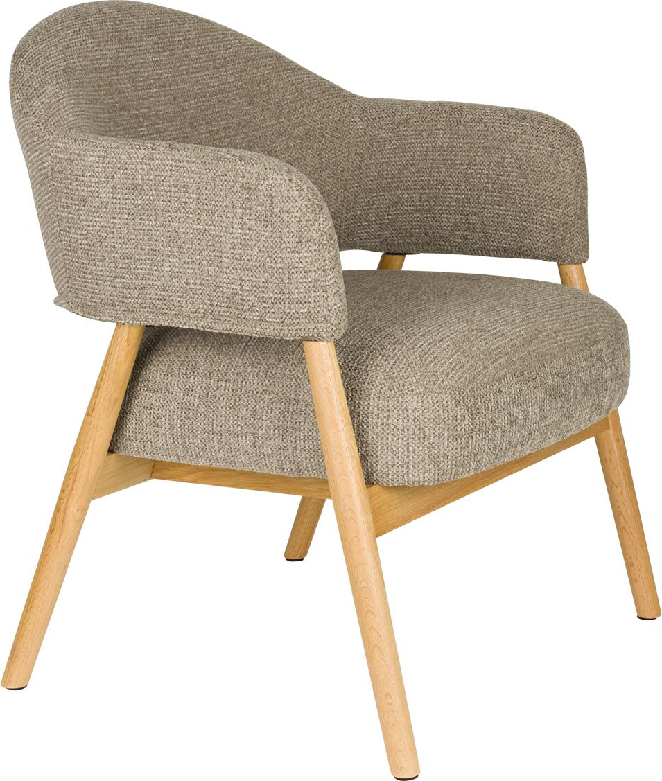 Loungestol Indy fra Studio White - Mørk Sand, Nordisk Stil
