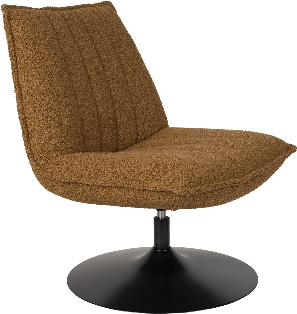 Loungestol Studio White Jax  Valnød  Akryl-polyester Stof   Metalstel  H85ã B68ã L79 Cm