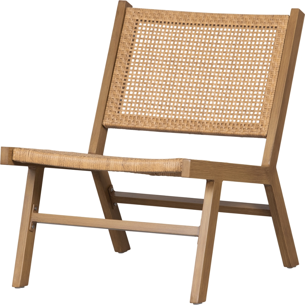 Woood Puk Loungestol i Naturfarvet Aluminium – Elegant Design