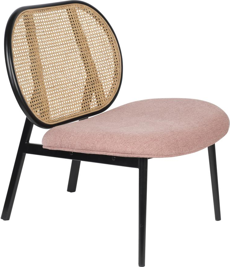 Loungestol Zuiver Spike   Grå Pink Polyesterstof Med Stålbase 84   79   70 Cm