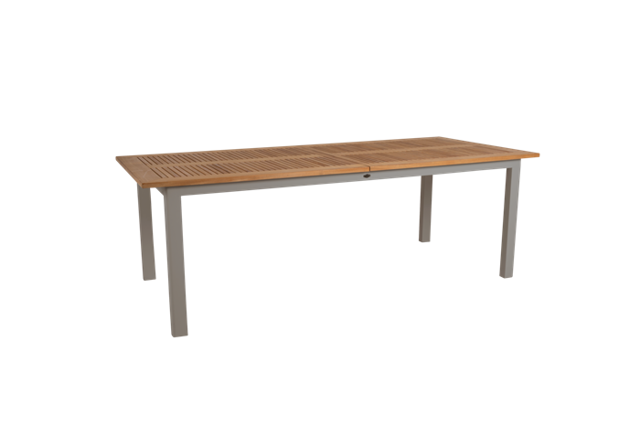 Lyon Teak Bord 224 304 Cm Khaki Havebord Brafab Enggården Havemøbler