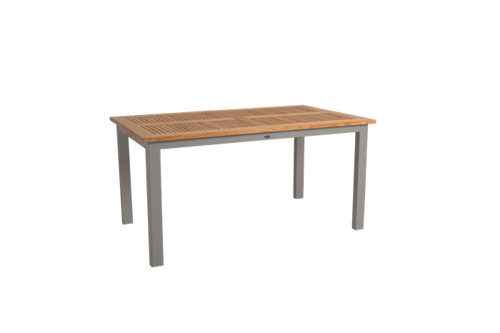 Lyon Teak Bord 152 210 Cm Khaki Havebord Brafab Enggården Havemøbler