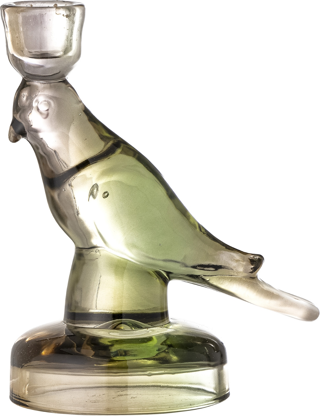 Lysestage Bloomingville Batin Glas Grøn H16 Cm