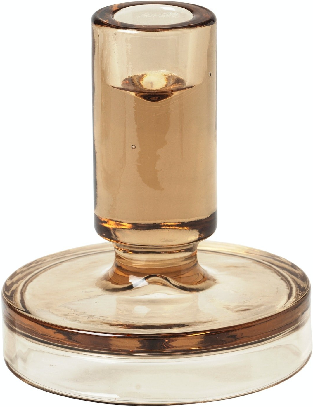 Lysestage Petra i orange glas fra Broste Copenhagen