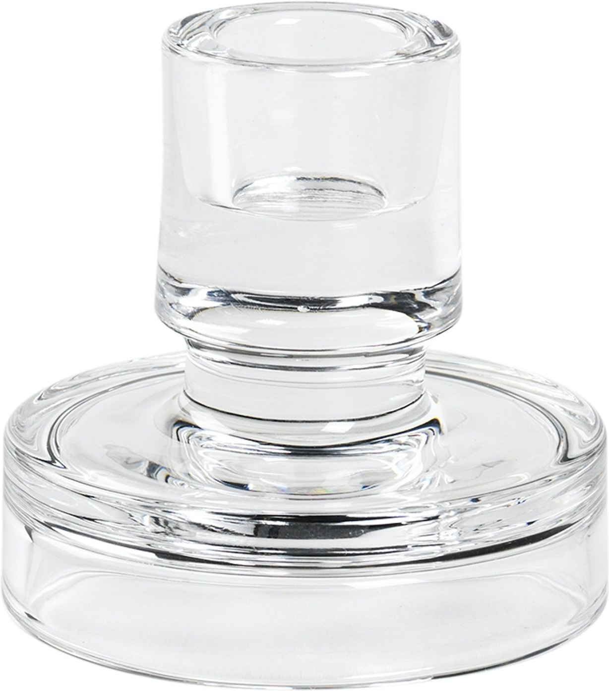 Elegant lysestage Petra i klart glas fra Broste Copenhagen
