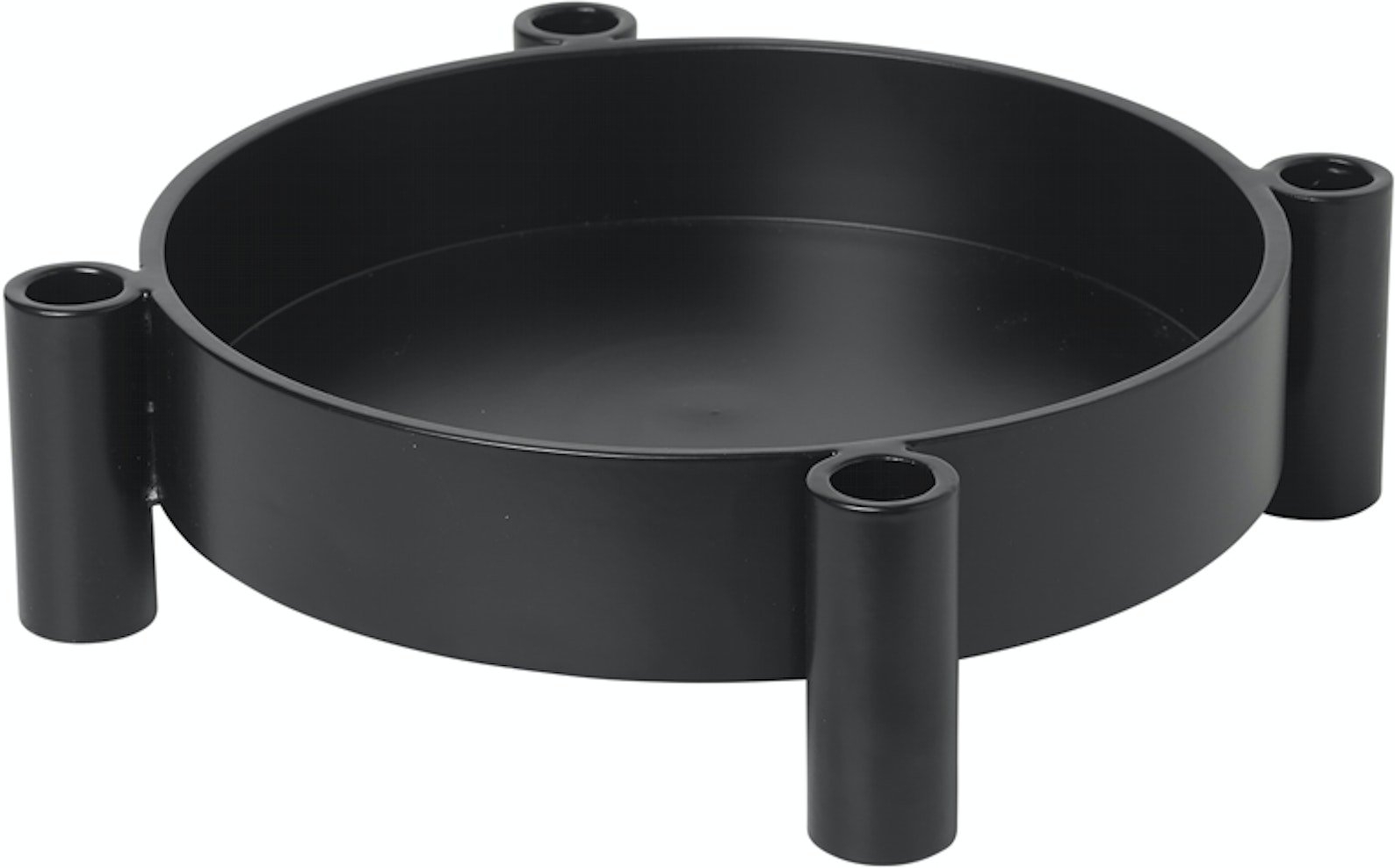 Elegant lysestage i sort aluminium fra Broste Copenhagen