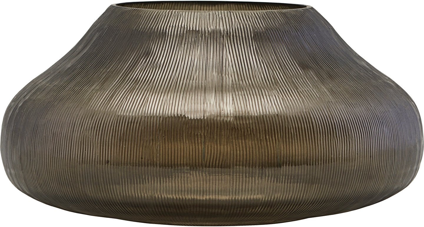 Brun glas lysestage Chub fra House Doctor - Elegance til hjemmet