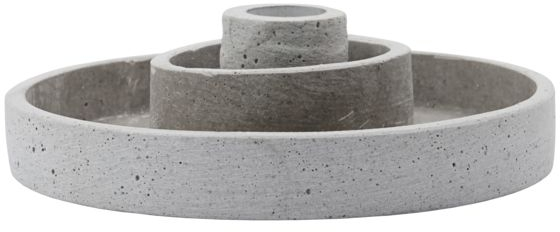 Lysestage House Doctor Daca Industriel Polystone ø15ã Cm Grå