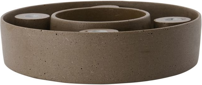 Lysestage House Doctor Daca ø26ã   Cm Polystone Brun Adventsstage