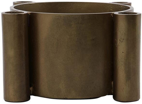 Lysestage House Doctor Four Antik Messing Aluminium D15ã H10 Cm Adventslysestage