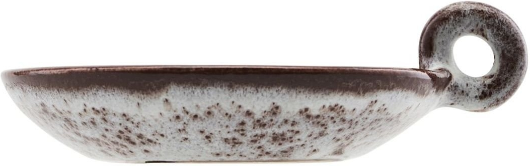 Lysestage Freja fra House Doctor - Hvid og Brun, Ø14 cm
