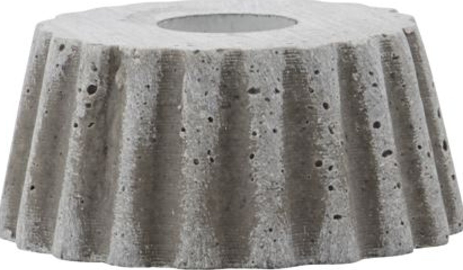 Lysestage House Doctor Mold Bake Grå Polystone ø7     Cm